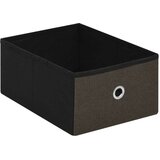  Sklopiva klupa za pohranu tamnosmeđa 76x38x38 cm umjetno platno | shoptok.hr