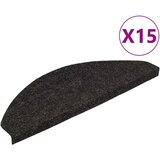  Samoljepljivi otirači za stepenice 15 kom 56x17x3 cm crni | shoptok.hr