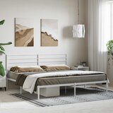  Metalni okvir za krevet s uzglavljem bijeli 180x200 cm | shoptok.hr