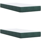  Podesivi krevet s madracem 2 pcs Tamnozelena Baršun | shoptok.hr