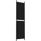 Sobna pregrada s 3 panela crna 150 x 200 cm od tkanine | shoptok.hr