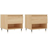  Stolići za kavu 2 kom hrast 50x46x50 cm konstruirano drvo | shoptok.hr