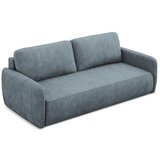 Makamii Prašno modra raztegljiva/s prostorom za shranjevanje sedežna garnitura iz šenilje 218 cm Lilo – | Shoptok.si