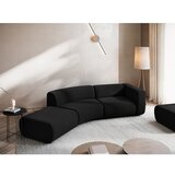 Makamii Črn žameten ležalnik (levi kot) Ekahi – | Shoptok.si