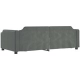 vidaXL Izvlečna dnevna postelja s predali temno siva 90x200 cm blago | Shoptok.si