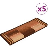  Otirači za stepenice samoljepljivi 5 kom 65x21x4 cm smeđi | shoptok.hr