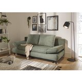 MID.YOU ZOFA S POSTELJNO FUNKCIJO, zelena tekstil, leseni material | Shoptok.si
