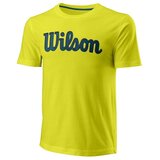Wilson Majice s kratkimi rokavi Tennis Script Eco Rumena Cene