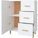  Komoda bijela 69 5x34x90 cm od konstruiranog drva | shoptok.hr