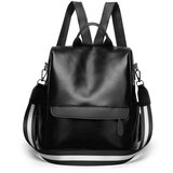 INF Ženski modni nahrbtnik iz umetnega usnja - eleganten in vsestranski Black, (21748600) | Shoptok.si