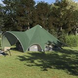  Teepee šator s krovom Zelena i Siva 600 x 600 x 347 cm | shoptok.hr