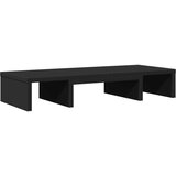 vidaXL Stalak za monitor podesivi crni 60x24x10,5 cm konstruirano drvo | shoptok.hr