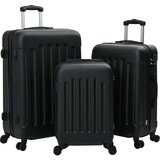 vidaXL set kovčkov 3 kosa trdi črn 20"" 24"" 28"" ABS | Shoptok.si