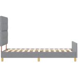  Krevetna konstrukcija Svjetlosiva 100 x 200 cm tkanina | shoptok.hr