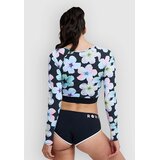 Roxy Active Ls Crop Top Lycra z dolgimi rokavi anthracite im fleur real | Shoptok.si