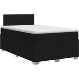  Boxspring krevet s madracem Crna 120 x 190 cm Tkanina | shoptok.hr
