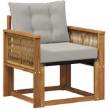  Outdoor Middle Sofa Čvrsto drvo akacije i Textilene | shoptok.hr