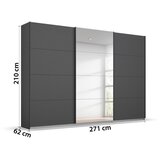 XORA OMARA Z DRSNIMI VRATI, antracit | Shoptok.si