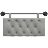  Držeće uzglavlje Zidne Svijetlo siva 90 x 55 x 7 cm Baršun - Svjetlosiva 80 cm bez LED | shoptok.hr