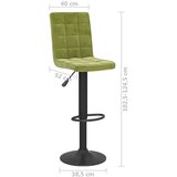 vidaXL Barski stolčki 2 kosa svetlo zelen žamet, (20968307) | Shoptok.si