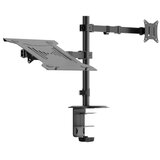 Podesivi nosač za monitor i laptop LEVANO, crni | Eponuda.com