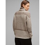 Street One Pulover svetlo rjava / bela | Shoptok.si