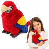  Plush Parrot Macaw Exotic Bird Mascot Cuddly Toy Red 24 cm | shoptok.hr