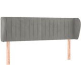 Maison Chic vzglavna omarica - nočna omarica - posteljna omarica z ušesi svetlo sivo 147x23x78/88 cm žamet, (21710214) | Shoptok.si
