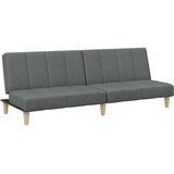  Kavč dvosed z ležiščem in stolčkom za noge temno sivo blago, (21228579) | Shoptok.si