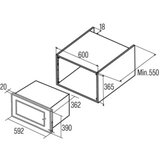 Cata MW BI2505DCG X Ugradna mikrotalasna rerna | ePonuda.com