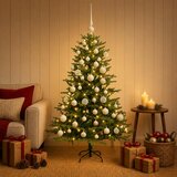  Umjetno božićno drvce s kuglicama 120 cm 150 LED lampica | shoptok.hr