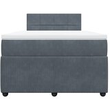  box spring s madracem tamnosivi 120 x 190 cm baršun | shoptok.hr