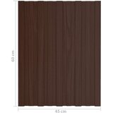 Krovni panel 36 pcs Smeđa 60 x 45 cm Pocinčani čelik - Smeđa 60 x 45 cm 36 | shoptok.hr