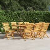 vidaXL Sklopive vrtne stolice 8 kom 47x63x90 cm od masivne tikovine | shoptok.hr