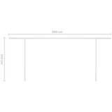  Tenda na ručno uvlačenje sa stupovima 6 x 3 5 m žuto-bijela | shoptok.hr