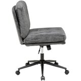 MID.YOU VRTLJIVI STOL les, kovina, umetna masa, tekstil siva | Shoptok.si