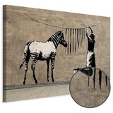  Slika - Banksy: Washing Zebra on Concrete (1 Part) Wide 90x60 Premium Print | shoptok.hr