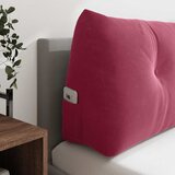  Jastuk za leđa Vinska crvena 160 x 24 x 50 cm Baršun | shoptok.hr