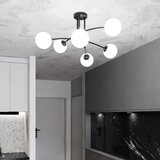  Luster na štapu PREGOS 6xE14/10W/230V crna/bela | Eponuda.com