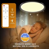 YEXATI LED stropna svetilka 24W z daljincem 29,5cm | Shoptok.si
