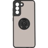 AVIZAR Ovitek za Samsung Galaxy S21 FE, podporni obroc in prozoren dimljeni ucinek - crn, (20629664) | Shoptok.si