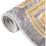 vidaXL perivi tepih 190 x 300 cm sivi protuklizni | shoptok.hr