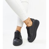 Gemre Black sneakers on a thicker sole Finestra | Shoptok.si