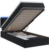  od pjene s madracem i LED-om Crna 90 x 200 cm Baršun | shoptok.hr