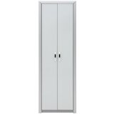 Dieter Knoll GARDEROBNA OMARA bela, barve aluminija | Shoptok.si