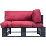  Vrtna sofa od paleta od borovine s crvenim jastucima | shoptok.hr