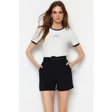 Trendyol Shorts - Black - Normal Waist Cene