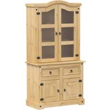  The Living Store Steklena vitrina Corona 100x48,5x179 cm trdna borovina - Steklena Vitrina, (21500274) | Shoptok.si