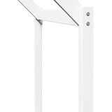  Visoki krevet s krovom bijeli 90 x 190 cm od masivne borovine | shoptok.hr
