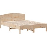 vidaXL Krevet s regalom za knjige bez madraca 120x200 cm od borovine | shoptok.hr